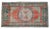 Turkish Hand Knotted Small Rug Distressed Doormat Kitchen Entrtyway Deco - 2′4″ × 4′4″ For Sale - Image 4 of 16