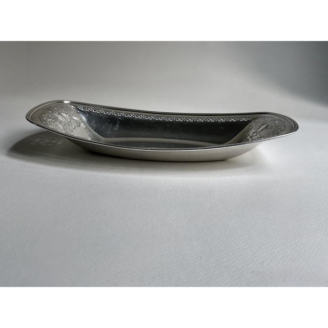 Reticulated Silver Plate Serving Bowl, C. 1940 For Sale - Image 16 of 16