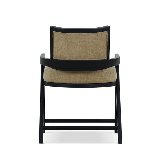Black Mid-Century Modern Dining Armchair For Sale In Greensboro - Image 6 of 11