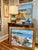 Coastal Late 20th Century Edmund Jordan View From the Top New England Coastal Landscape Oil Painting in Gold Frame For Sale - Image 3 of 5