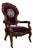 Late 19th Century Victorian Rococo Revival Walnut Needlepoint Upholstered Armchair For Sale