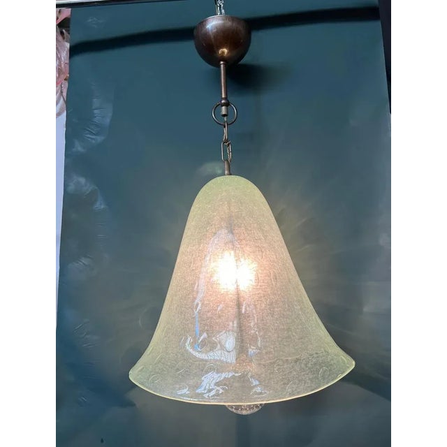 Murano Glass Lantern Suspension attributed to Barovier & Toso, 1980s For Sale - Image 3 of 12