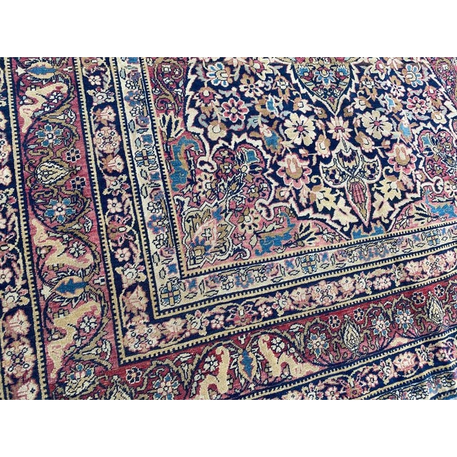 Textile Antique Kirman Rug, 1890s For Sale - Image 7 of 17
