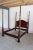 Henkel Harris Queen size bed in Mahogany, can be used as poster of canopy. Gilded spiraling leaf carvings on posts....
