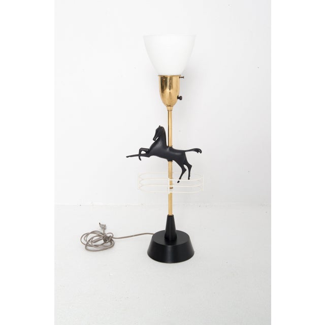 Mid 20th Century Mid Century Modern Horse Lamp For Sale - Image 5 of 12