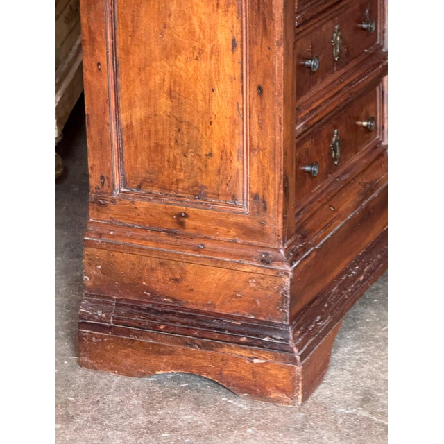 18th Century Italian Walnut Commode With Four Drawers For Sale - Image 9 of 13