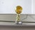 Mid-Century Modern Blown Murano Glass Table Lamp Finials. Cat's Eye Gold, Clear, Swirl Brass Bases, a Pair For Sale - Image 3 of 7