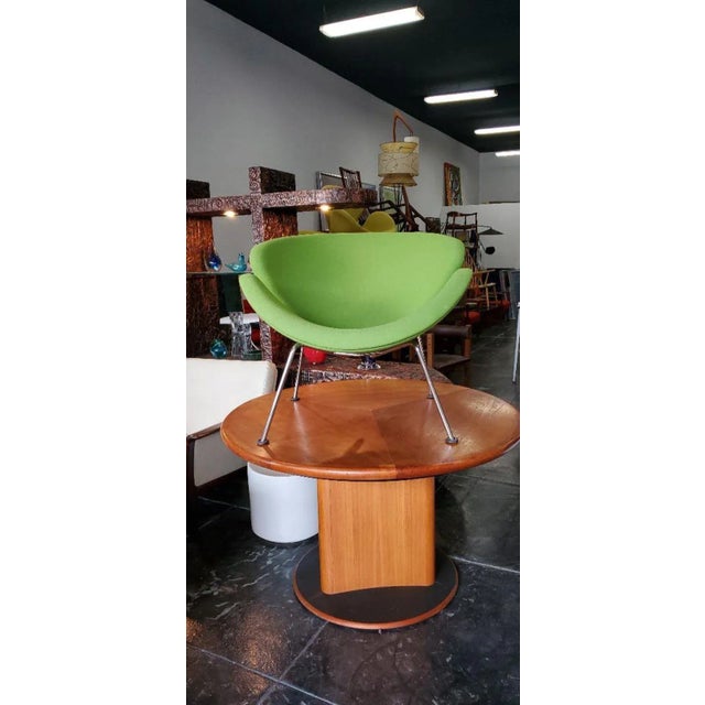 1990s Vintage Authentic Pierre Paulin "Green" Orange Slice Lounge Chair For Sale - Image 12 of 13