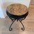 Vintage Wrought Iron Vanity Stool With Leopard Upholstery For Sale - Image 10 of 10