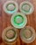 Fostoria Pioneer Vaseline Glass Salad Plates For Sale - Image 6 of 8