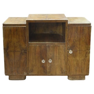 Italian Walnut Credenza, 1940s For Sale