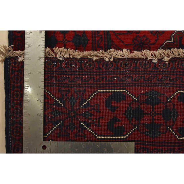 Turkmen Runner 2’8” X 11’6” Red Wool Tribal Hand-Knotted Oriental Rug For Sale - Image 13 of 13