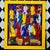 Yellow Signed Haitian Market Scene Folk Art Painting in Yellow Frame, 26" For Sale - Image 8 of 11