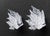 Transparent Pair of Lalique Crystal and Chrome "Champs Elysees" Wall Sconces For Sale - Image 8 of 13