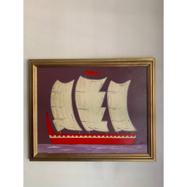 2020s Contemporary Impressionist Style Seascape Painting on Canvas, Framed For Sale - Image 5 of 5