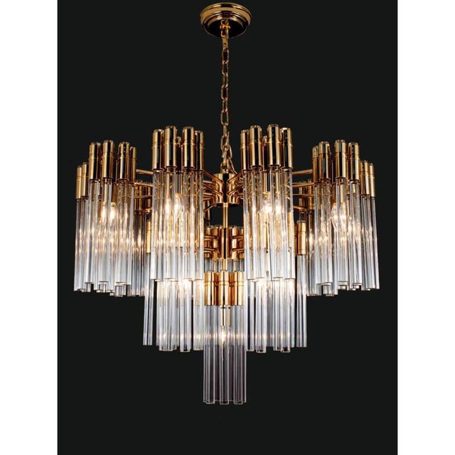 Collection Urano Chandelier in Metal with Crystal and Glass by Jago For Sale - Image 4 of 7