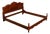 Henredon Carved Cherry King Size Bed Frame For Sale