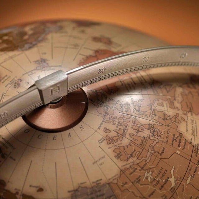 Contemporary Vega Apricot Globe by Zoffoli Mappamondi For Sale - Image 3 of 8