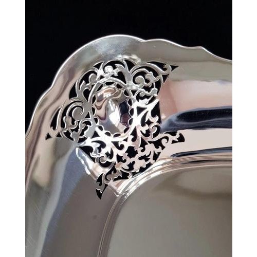 Antique Sterling Silver Fruit Bowl from Atkin Brothers, Sheffield, 1923 For Sale - Image 10 of 18