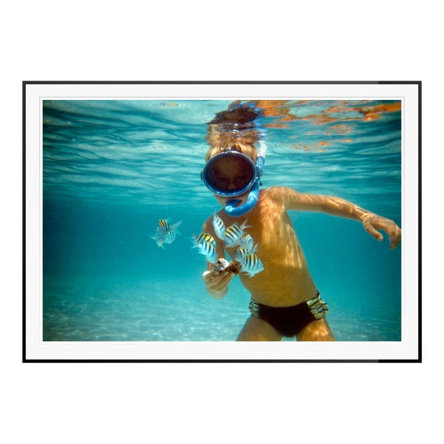 Toni Frissell 'Boy in Bermuda' Archival Pigment Print Framed in Black For Sale