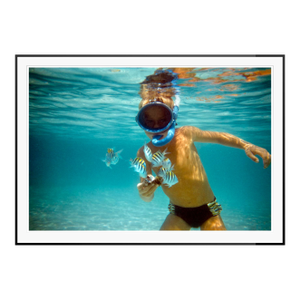 Toni Frissell 'Boy in Bermuda' Archival Pigment Print Framed in Black
