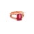 Metal Natural Tourmaline Diamond Ring 14k Rose Gold 2.2 TCW Certified For Sale - Image 7 of 16