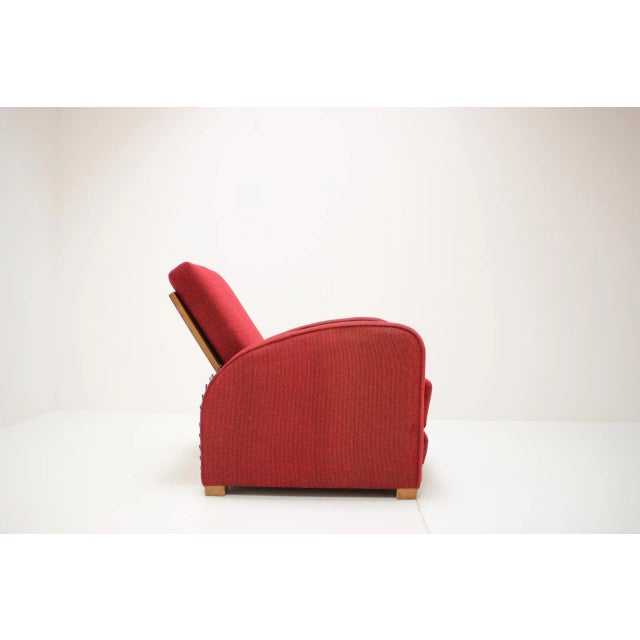 Model H-282 Armchair by Jindrich Halabala, Czechoslovakia, 1940s For Sale - Image 11 of 16