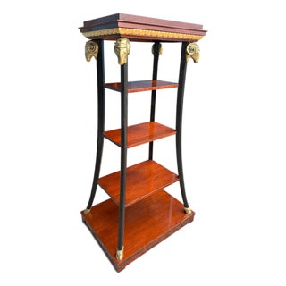 Striking Neoclassical Étagère by John Widdicomb, Model Jw-1732, Dating to 2007. For Sale