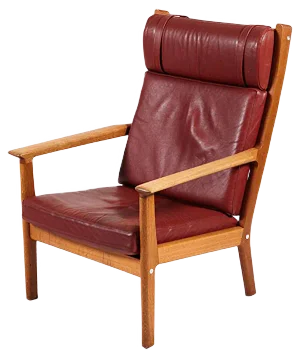 GE 265A High-Back Armchair by Hans J. Wegner for Getama, 1970s
