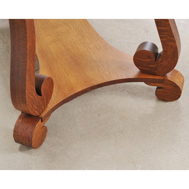 American Empire Oak Library Table From "And Just Like That…" For Sale - Image 15 of 18