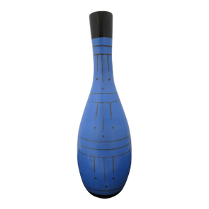 Marcelo Prado Chulucanas Peru Pottery Graphic Modernist Bowling Pin Vase
