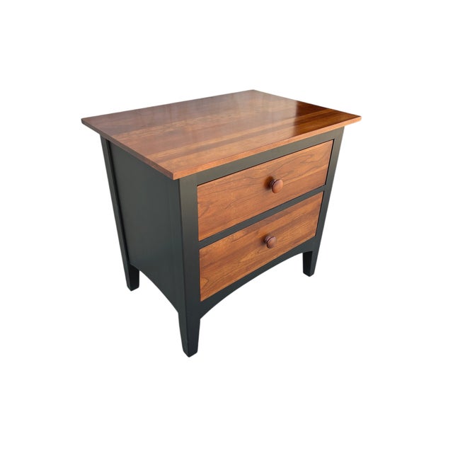 Wood 1990s Ethan Allen American Impressions Nightstand End Table Mission Arts Crafts For Sale - Image 7 of 16