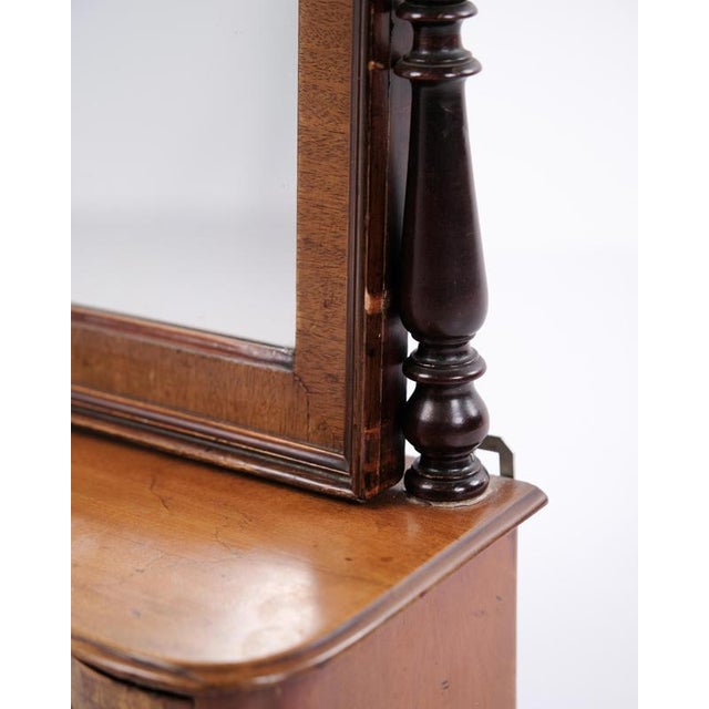 Mahogany Children's Furniture with Mirror and Drawers, 1860s For Sale - Image 12 of 14