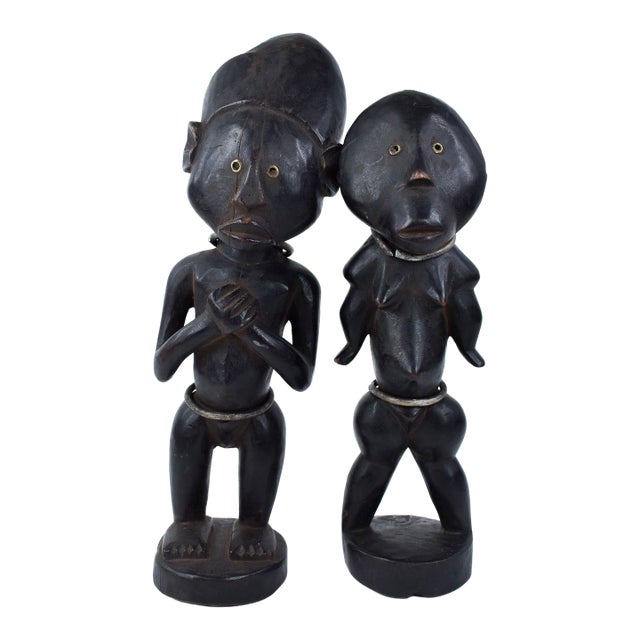 Early 20th Century Zande Figure Pair For Sale