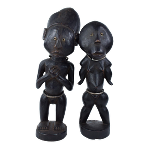 Early 20th Century Zande Figure Pair