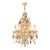 Vintage Venetian Style Crystal Chandelier With Purple and Amber Crystals For Sale