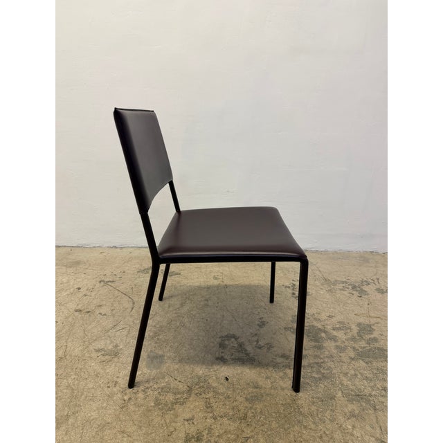 Leather Wrapped Dining Chairs by Frag, Italy 2000s - Set of Four For Sale In Miami - Image 6 of 18
