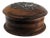 Wooden Jewelry Box with Silver Application on the Flower-Shaped Lid For Sale