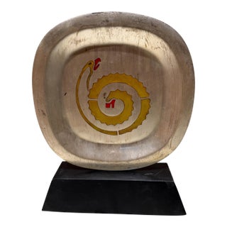 Los Castillo Taxco Pluma Azteca Silver-Plated Tray Headed Snake For Sale