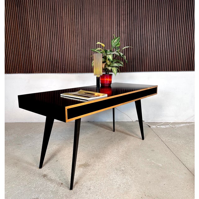 Vitage German Writing Desk by Hans Bellmann for Domus Raumkunst, 1950s For Sale - Image 18 of 18