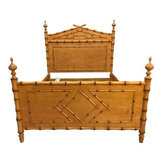 Boho Chic Faux Bamboo Bedframe For Sale