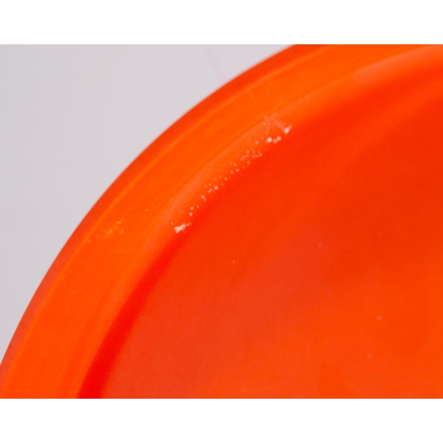 Orange Melamine Stackable Dinner Plates, Set of 11 by Massimo Vignelli for Heller For Sale In Indianapolis - Image 6 of 9