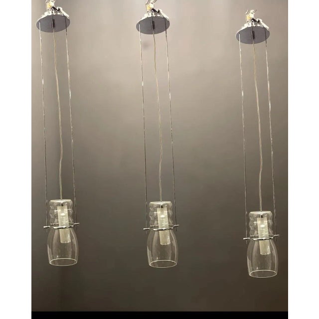 Murano Glass Light Pendants, 1990s, Set of 3 For Sale - Image 11 of 11