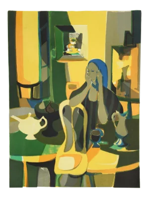 1970s Marcel Mouly, at the Cafe Lithograph