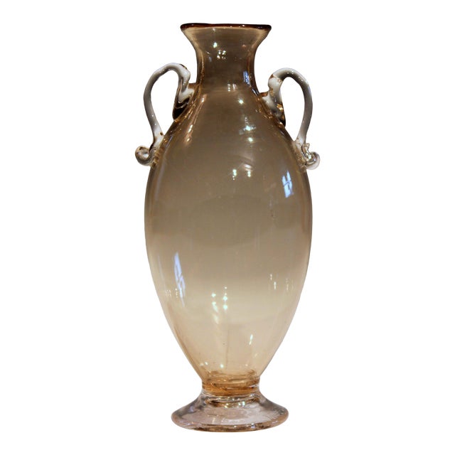 1920s Vittorio Zecchin for Cappellin & Venini Murano Glass Vase For Sale