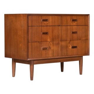 Danish Modern Teak Chest of Drawers by Lyby Mobler, 1960s Design For Sale