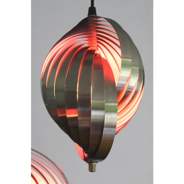 Vintage Space Age Pendant Light from Lyfa, 1970s For Sale - Image 12 of 18