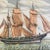 Beautiful hand colored engraving of an old sailing ship by Italian artist V Cioni. It is titled: "Polacre Ottoman 400...