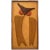 Stylized Owl Wall Hanging in Suede Trapunto For Sale