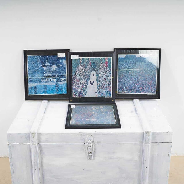 Gustav Klimt, Prints, 2000s, Wood, Framed, Set of 4 For Sale - Image 6 of 6